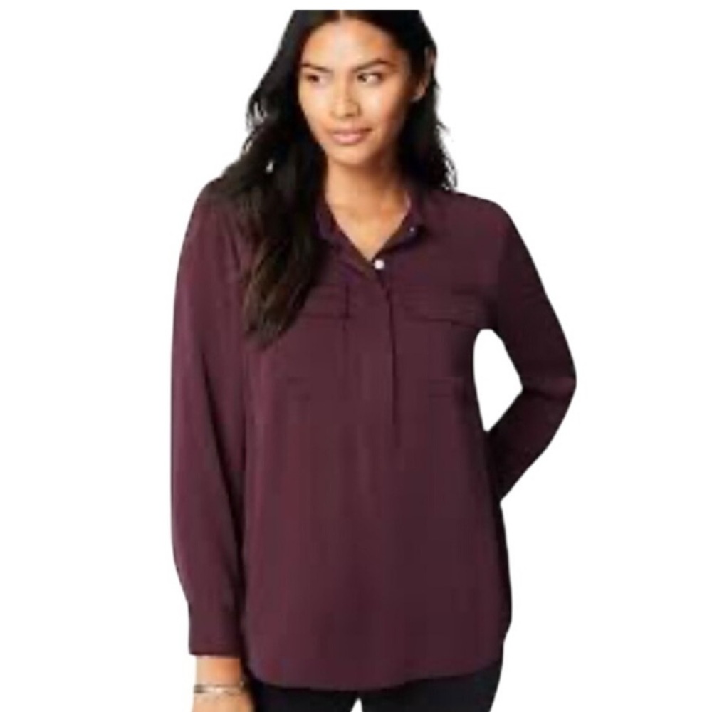 J. Jill Soft Luxe Popover Blouse